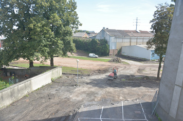 Les travaux d'aménagement du parc du château Thibaut débutent
