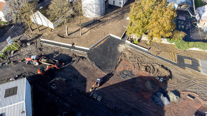 Avancée des travaux du parc du château Thibaut - Novembre 2023