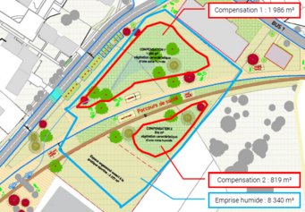 Plan entrée du quartier