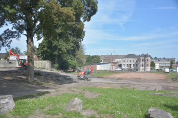 Les travaux d'aménagement du parc du château Thibaut débutent