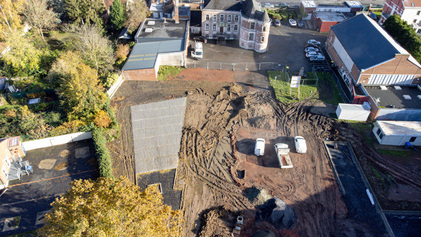 Avancée des travaux du parc du château Thibaut - Novembre 2023