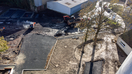 Avancée des travaux du parc du château Thibaut - Novembre 2023