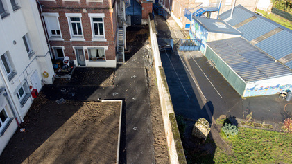 Avancée des travaux du parc du château Thibaut - Novembre 2023
