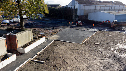 Avancée des travaux du parc du château Thibaut - Novembre 2023