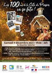 Affiche des 100 ans de la cité du Pinson